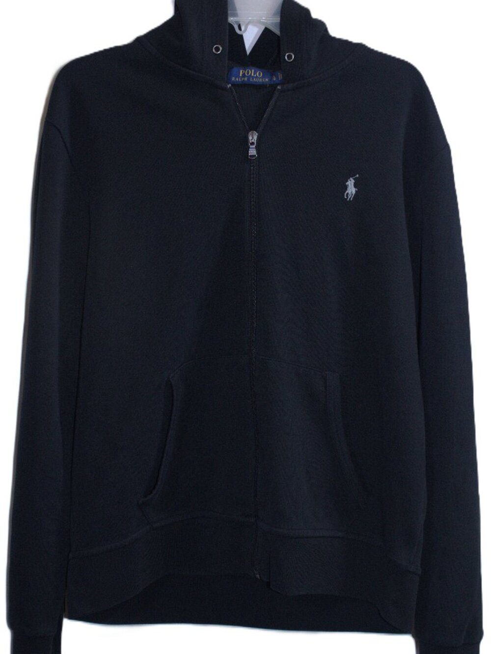 Share Polo Ralph Lauren Full Zip Hoodie Black Large Embroider Pony Zip Up Jacket